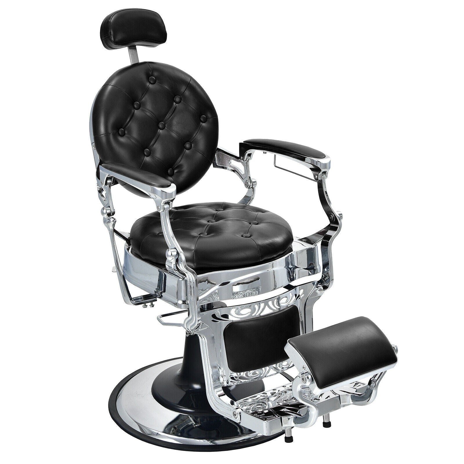 Vintage Barber Chair with Adjustable Height and Headrest DirectDeals