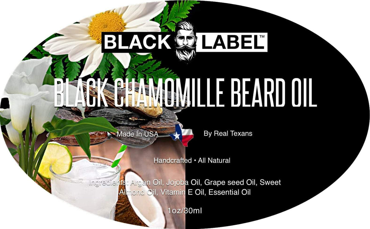 Black Chamomile Beard Oil Blacklabel Beard Company