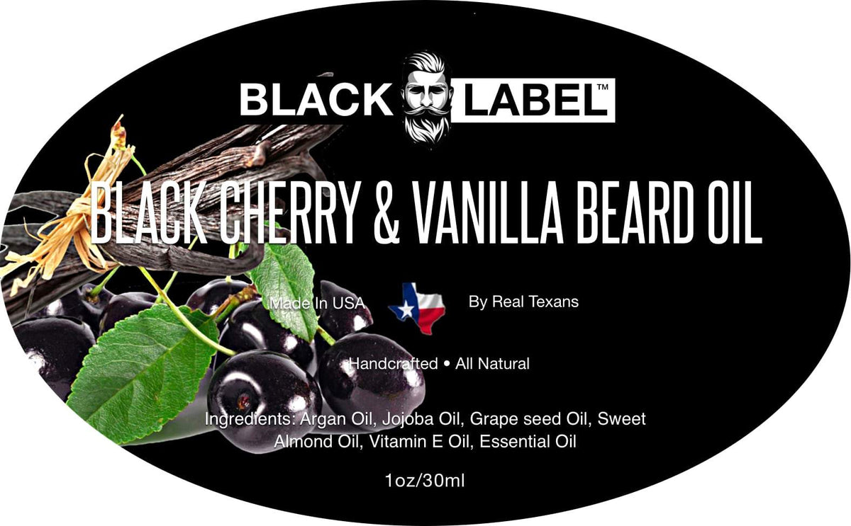 Black Cherry Vanilla Beard Oil Blacklabel Beard Company