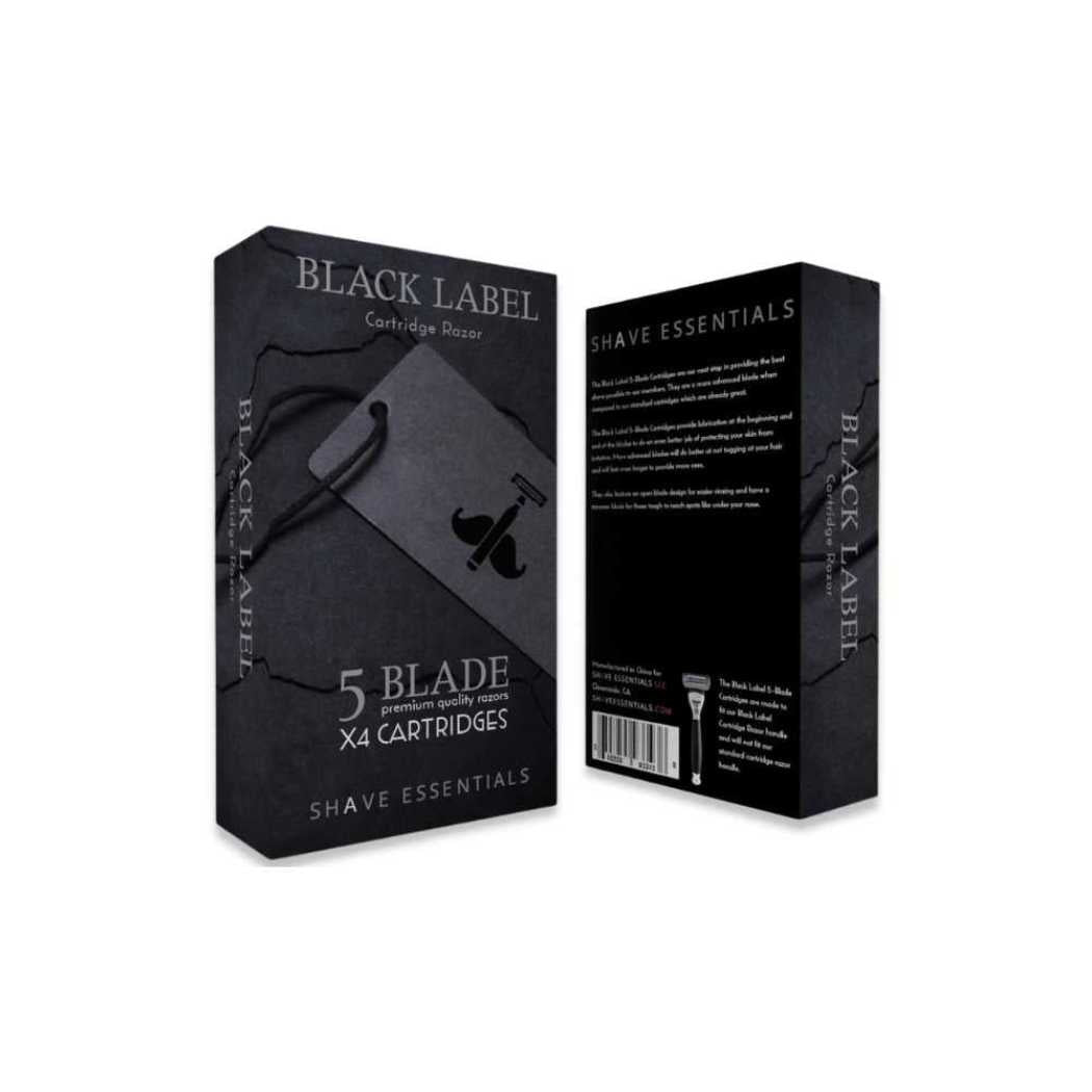 Black Label 5-Blade Cartridges Shave Essentials