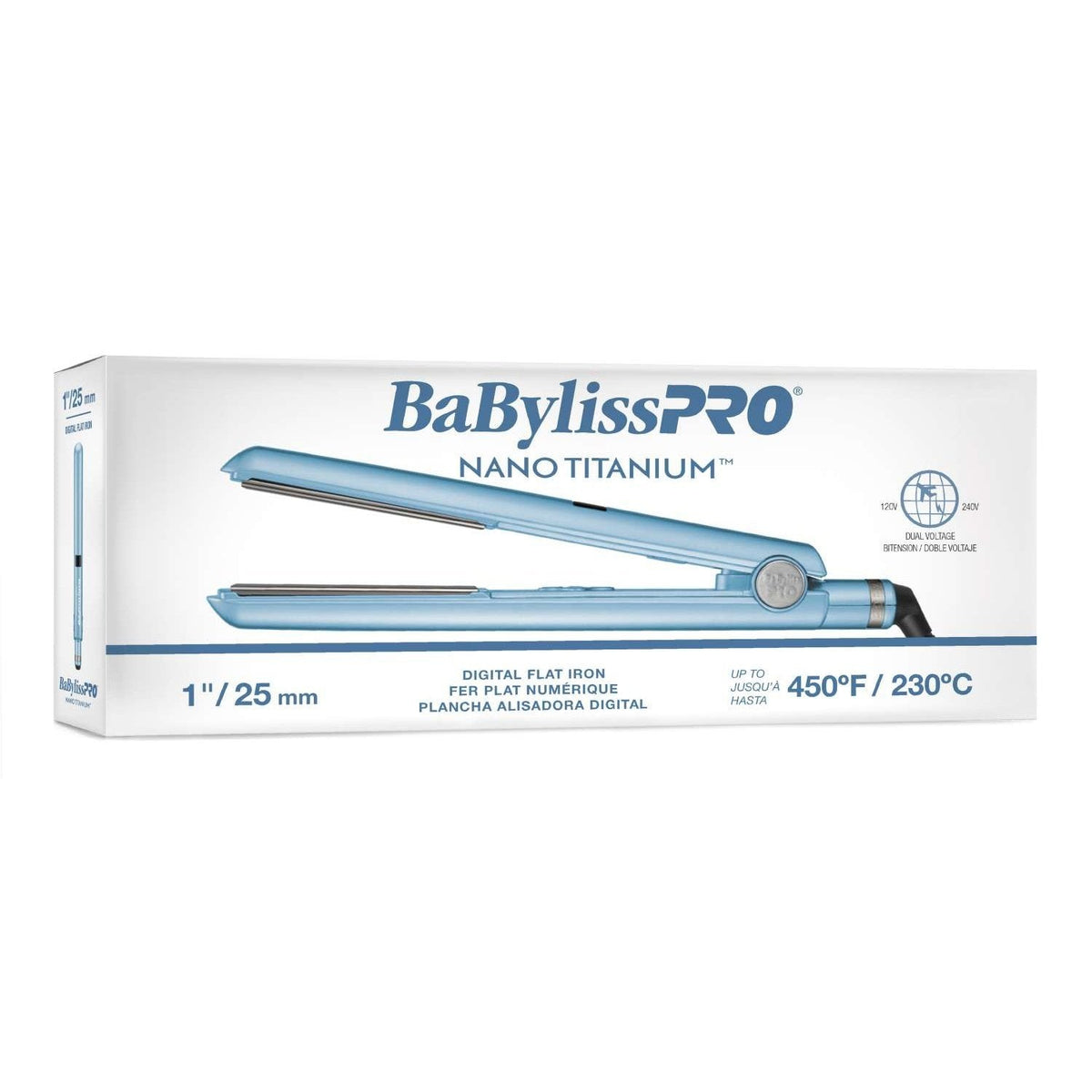 Babylisspro Nano Titanium Digital Straightener 1" My Beauty Site Pro