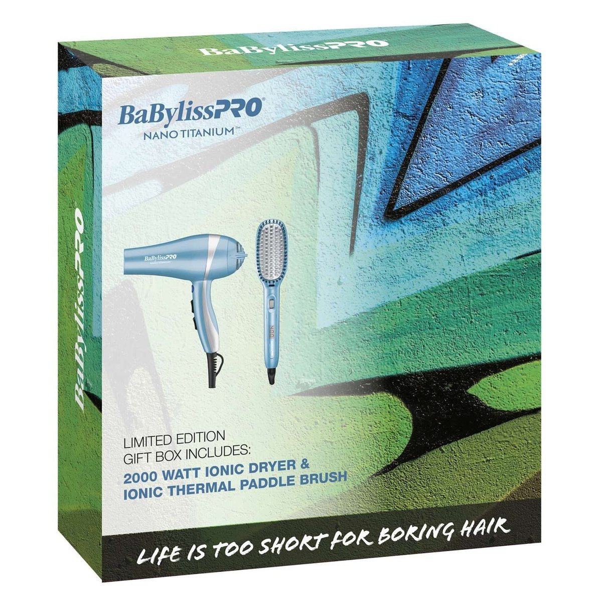 Babyliss Nt Limiterd Edition Gift Box 2000W Ionic Dryer  Ionic Thermal Paddle Brush My Beauty Site Pro