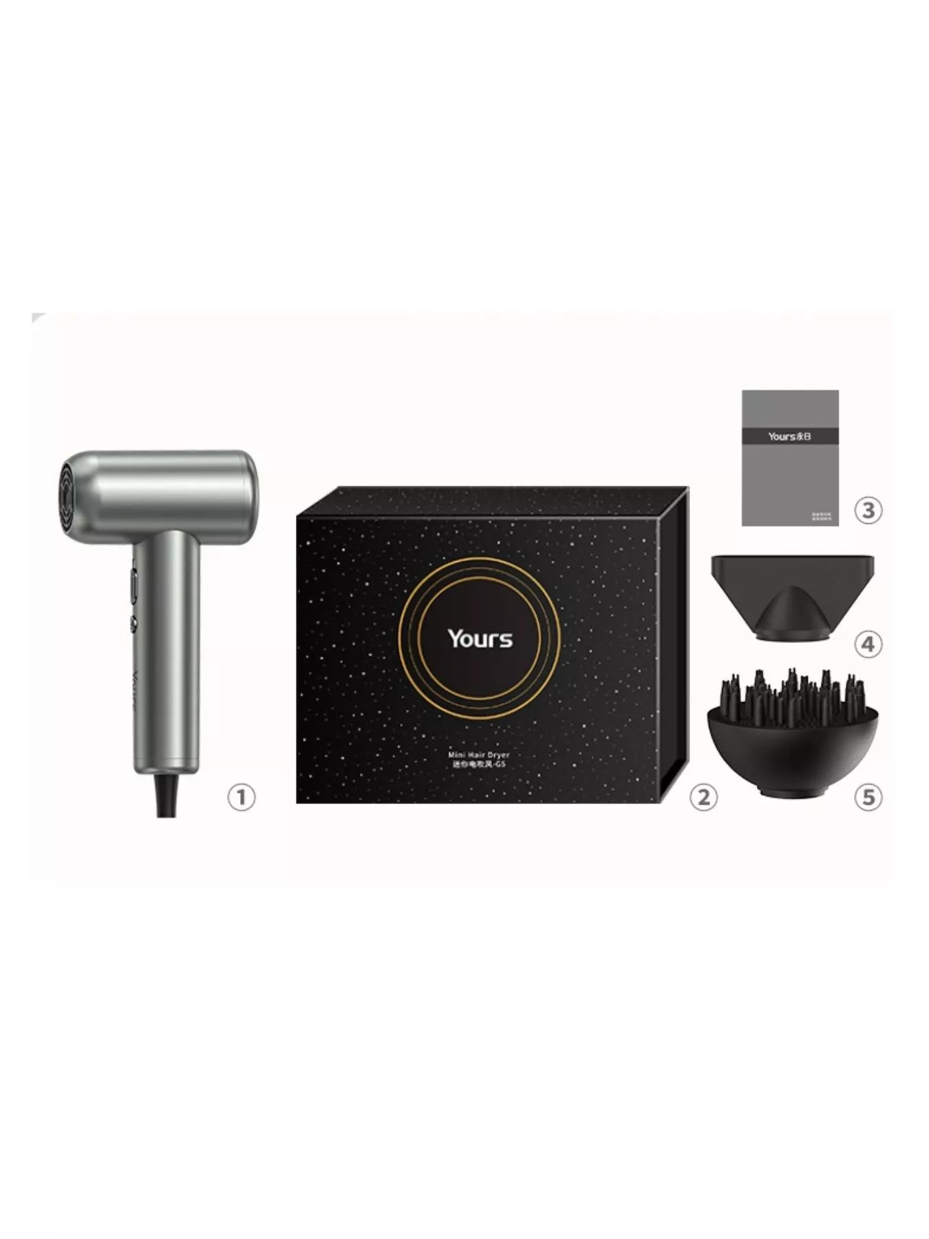 Portable Negative Ion High-Speed Hair Dryer Unique Oils