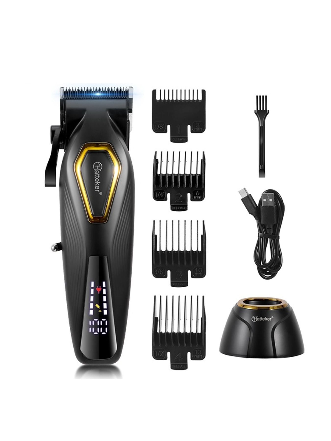 Cordless Hair Clipper with LED Display Unique Oils