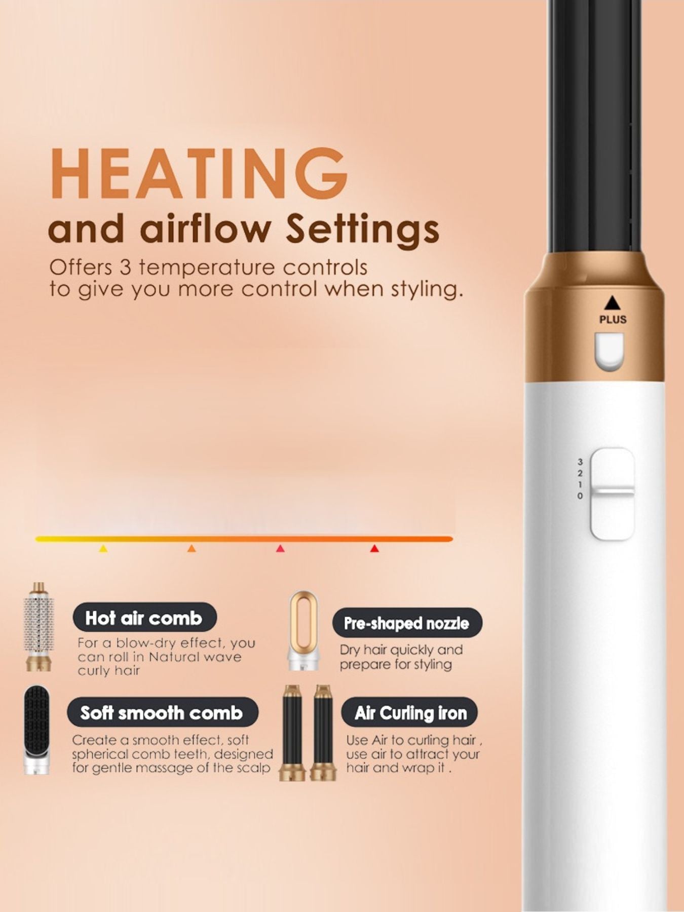 5 in 1 Hot Air Brush Unique Oils