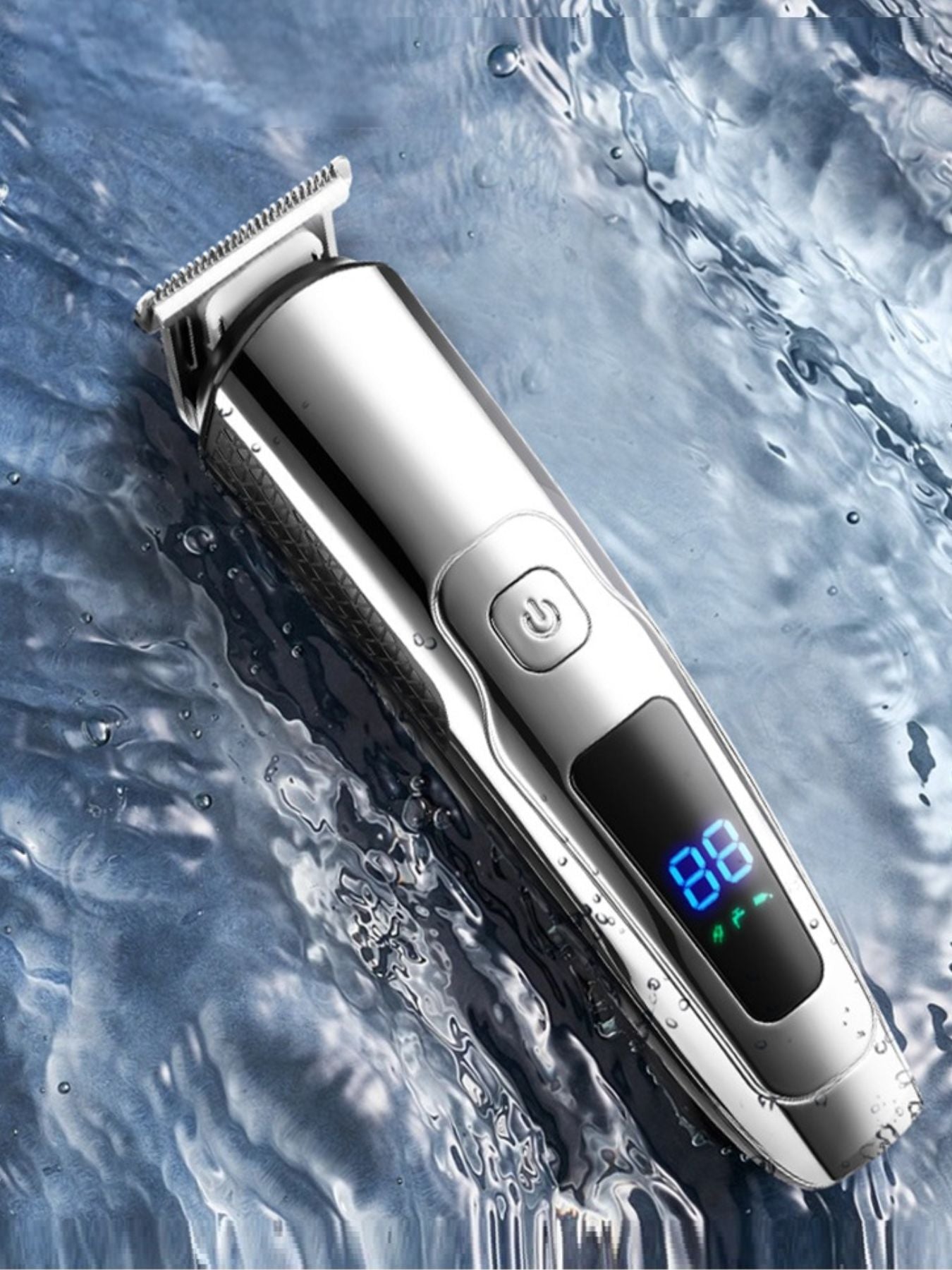 Waterproof Hair Clipper with LED Display Unique Oils