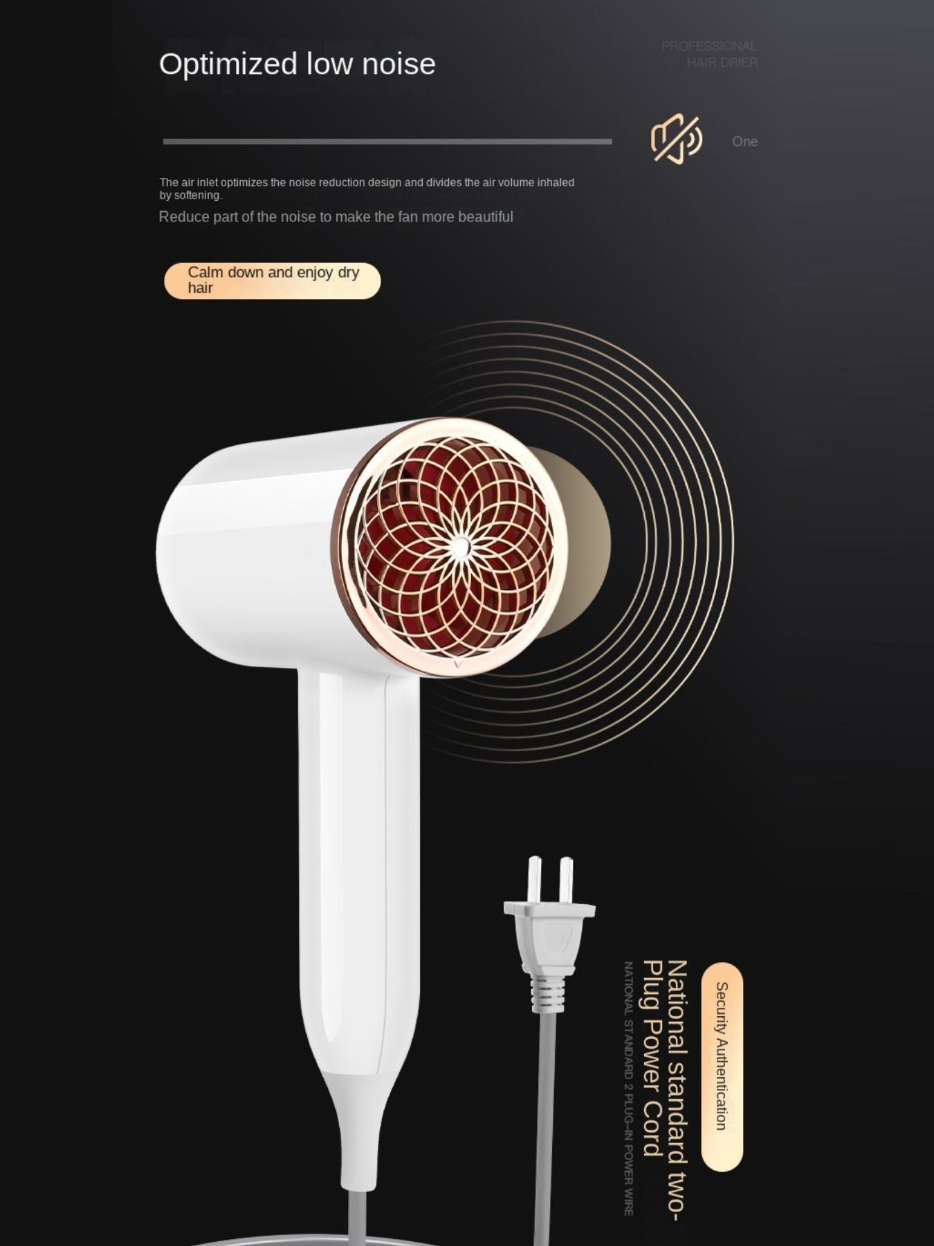 Quick-Drying & Hair Care Household Hair Dryer Unique Oils