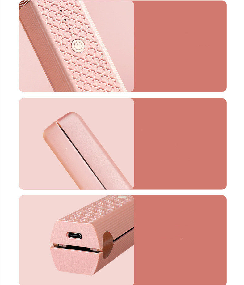 Hair Straightener Cordless Usb Hair Straightener Mini Ceramics Hair Curler 3 Constant Temperature Portable Flat Iron For Travel Noventix