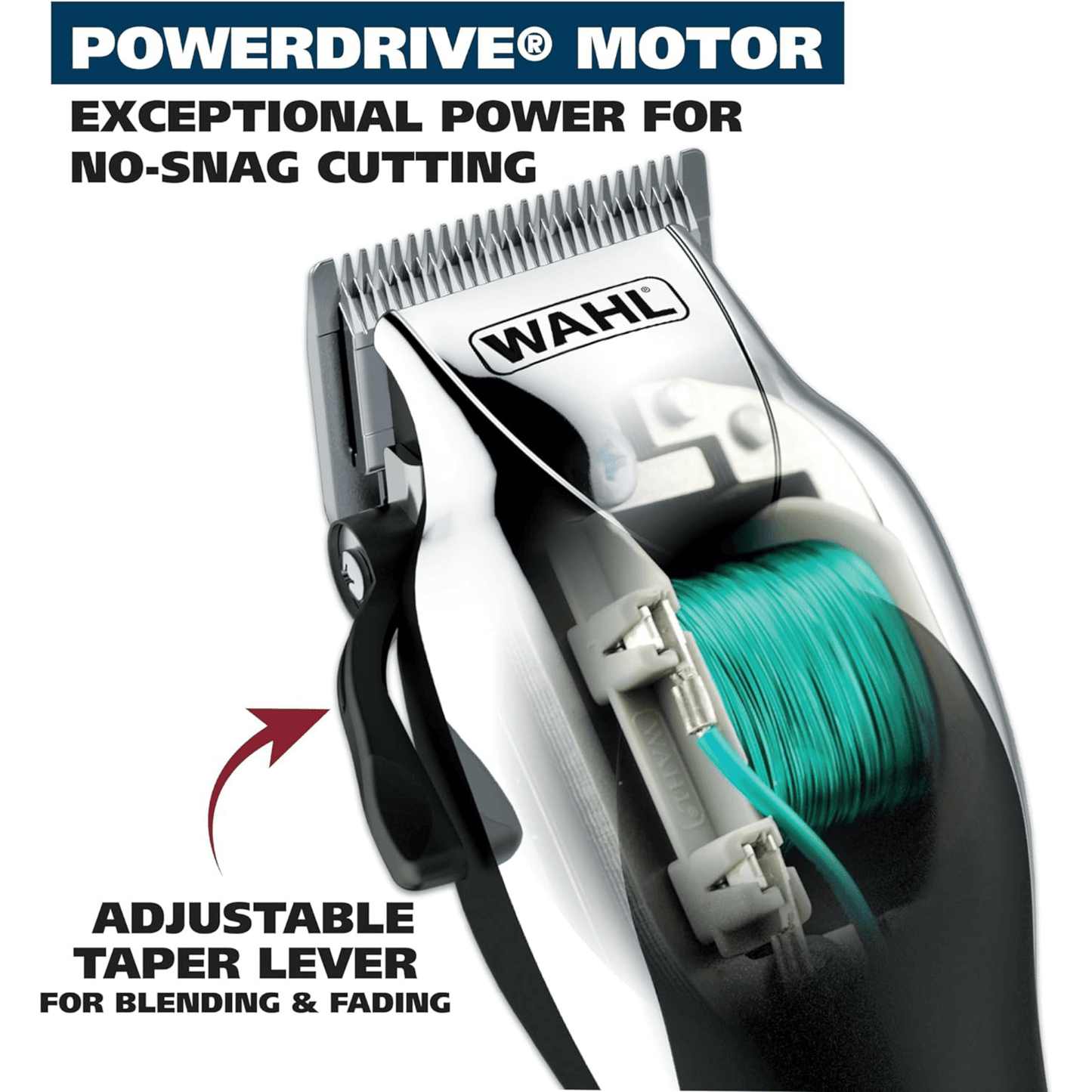 Wahl 24-Piece Chrome Pro Hair Clipper Kit Made in USA Jupiter Gear Home