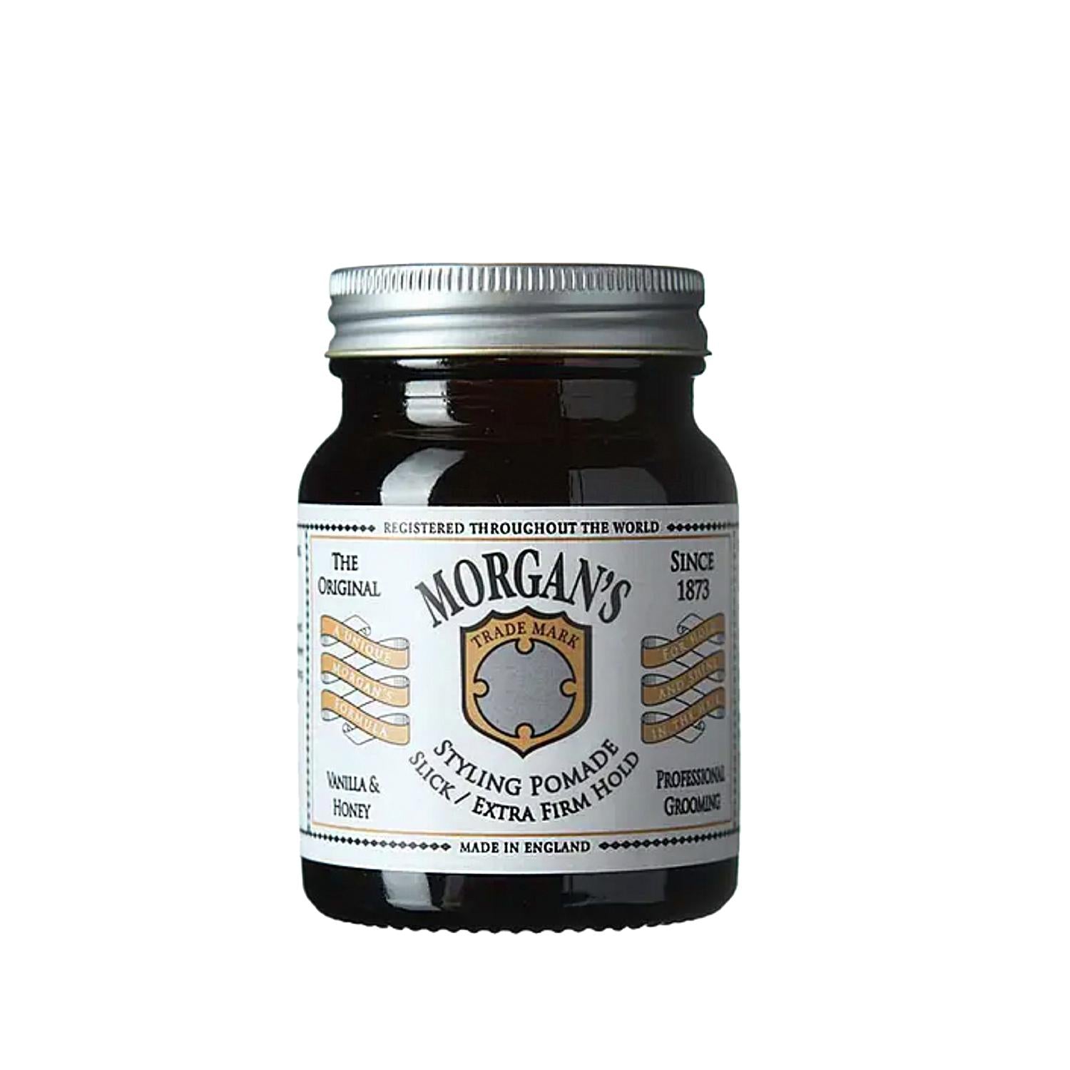 Morgan's Extra Firm Hold Hair Styling Pomade with Vanilla & Honey Scent - 100g Beauty Care Bag
