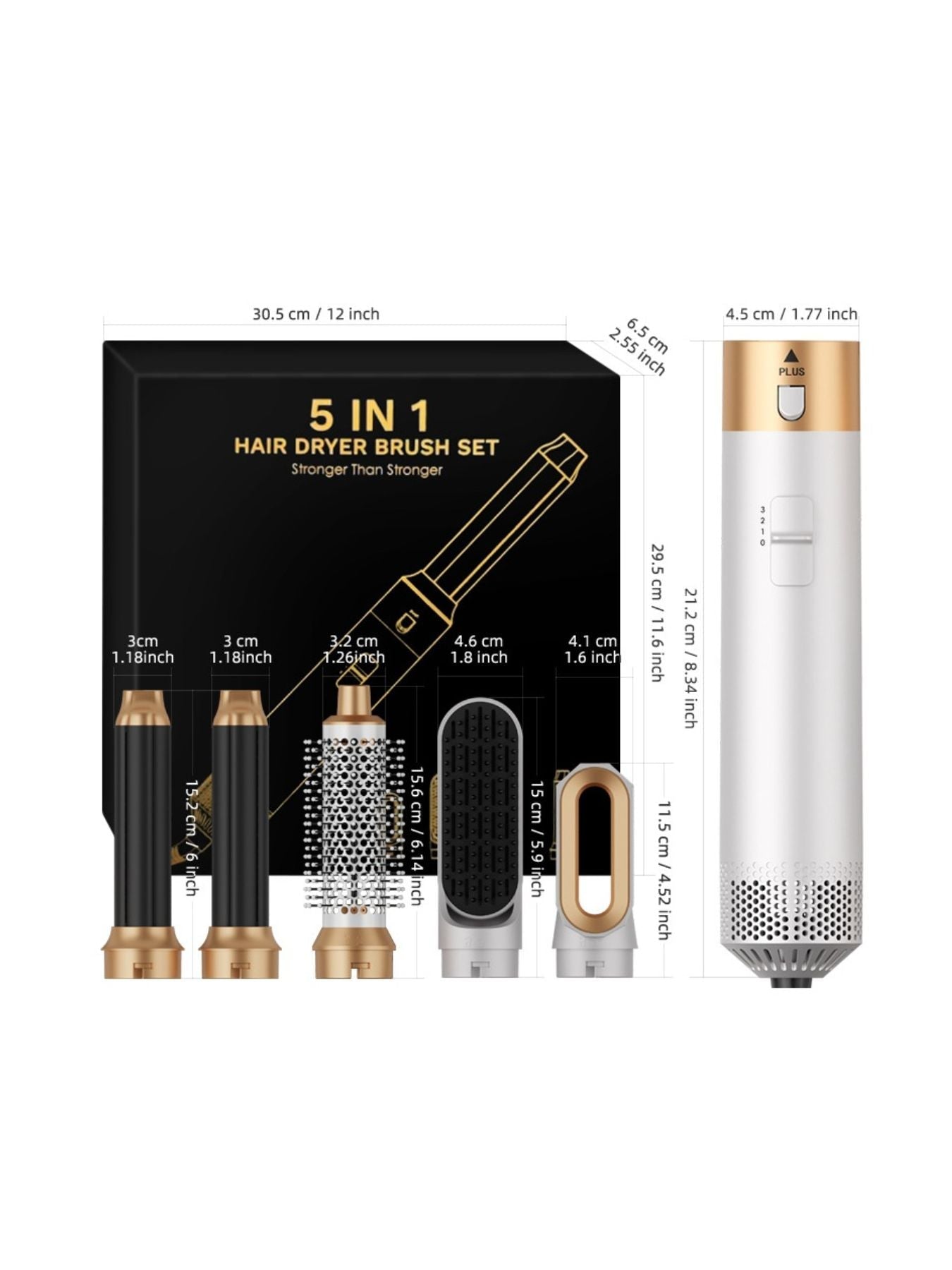 5 in 1 Hot Air Brush Unique Oils