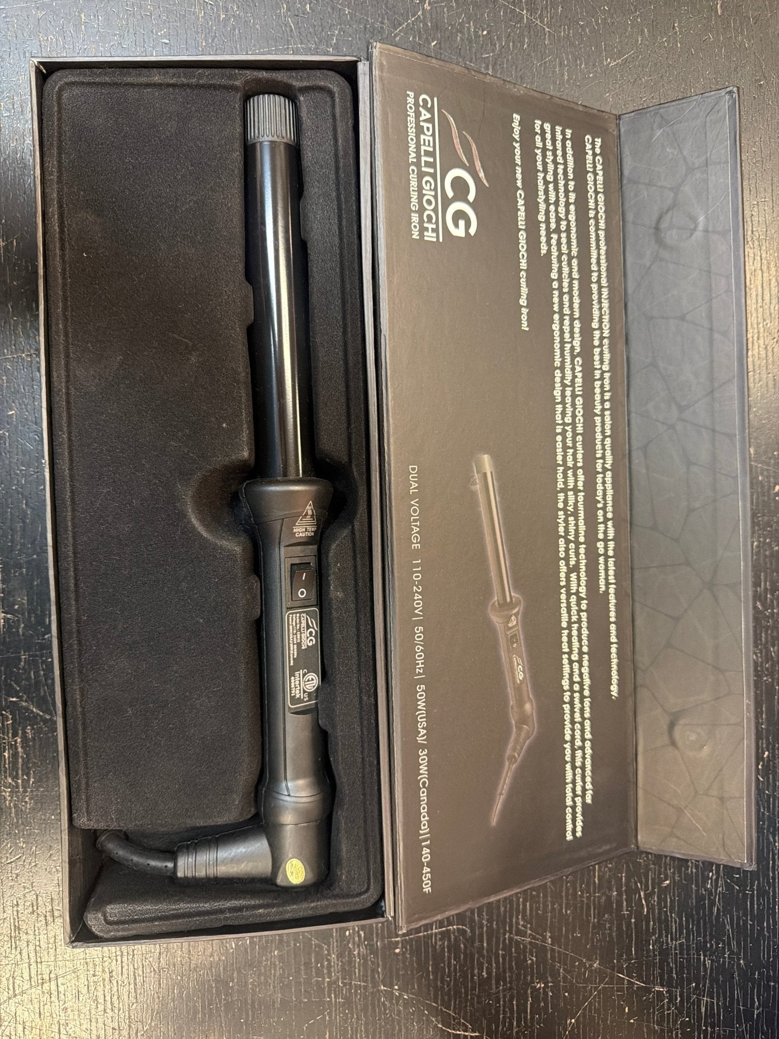 Capelli Giochi Professional Curling Iron, 1 inch VIP Extensions