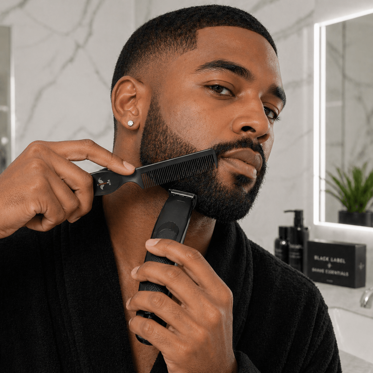 Carbon Styling Comb Shave Essentials