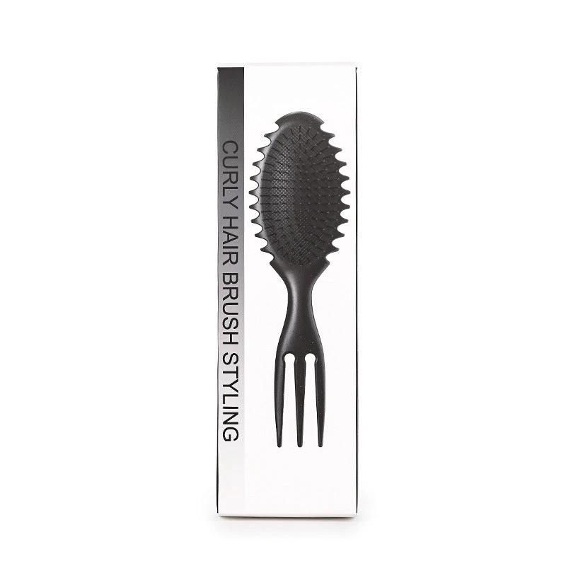Curl Defining Bounce Hair Brush Barbershop Boar Bristle Comb Detangling Shaping Hairbrushes Professional Salon Home Styling Comb Vain Products