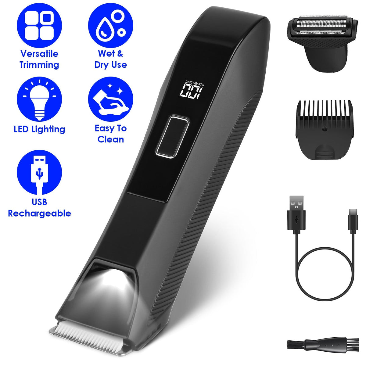 2 In 1 Electric Body Trimmer for Men Gamba Beauty