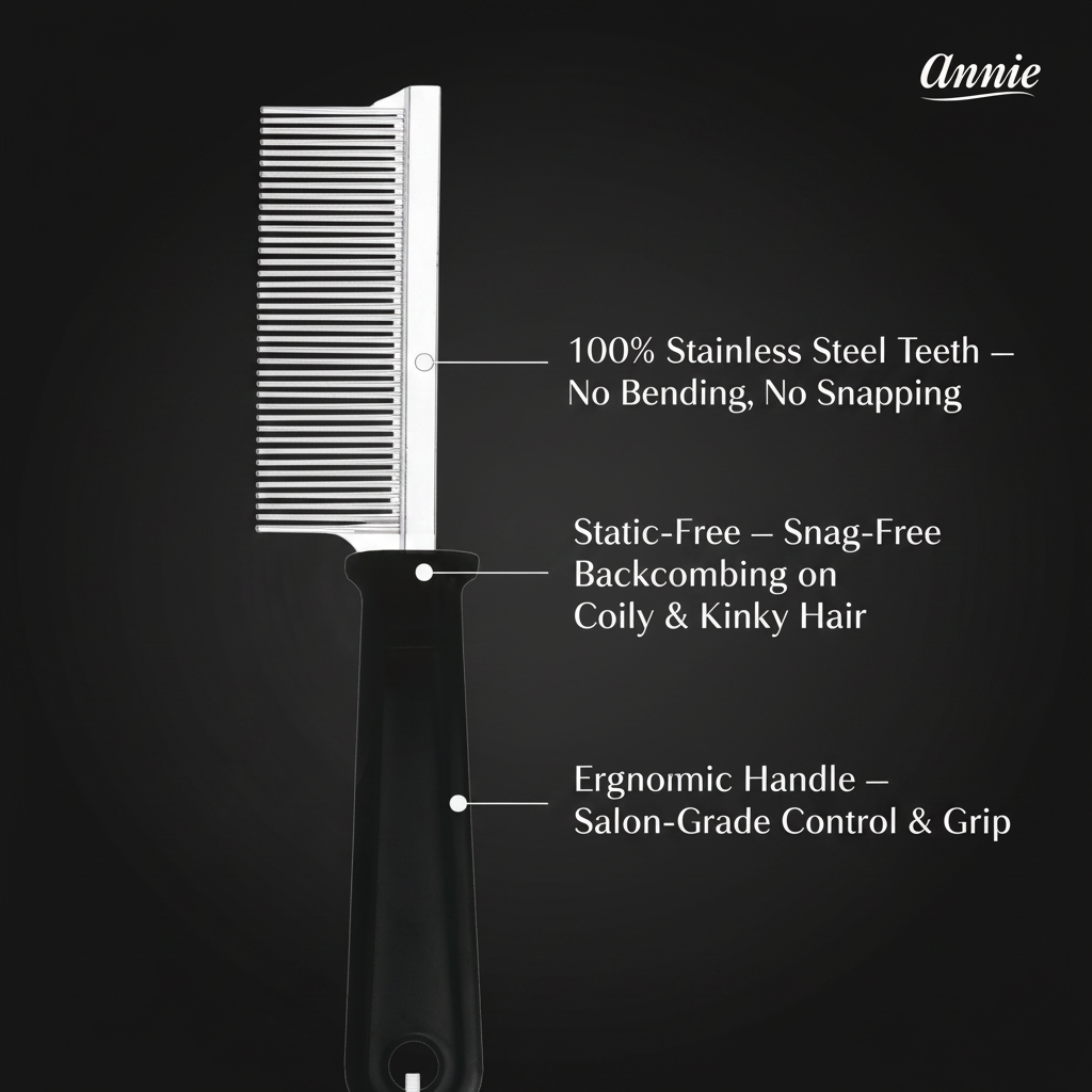 Annie Dreadlock Comb, 1 Count, Black Annie International, Inc.