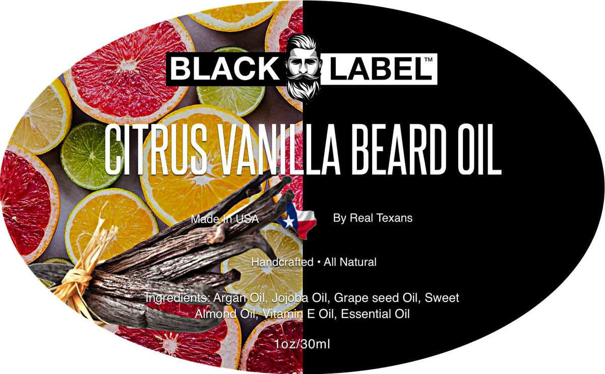 Citrus Vanilla Beard Oil Blacklabel Beard Company