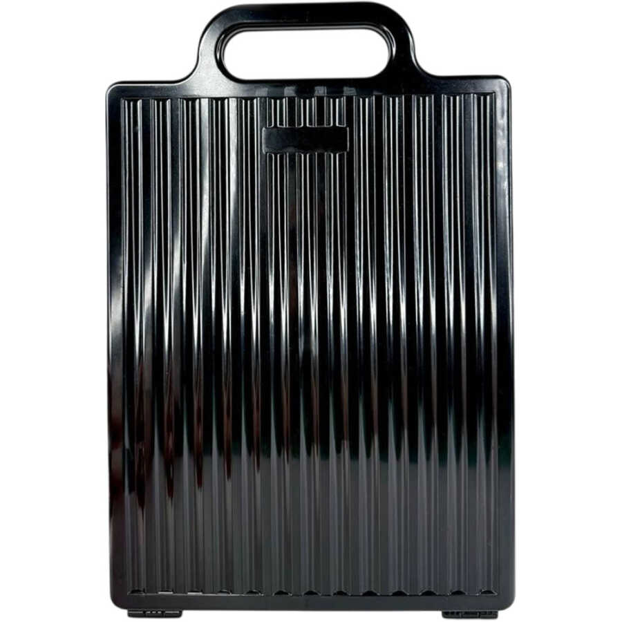 Claris Professional Foldable Neck Mirror for Hair Styling Black Beauty Care Bag