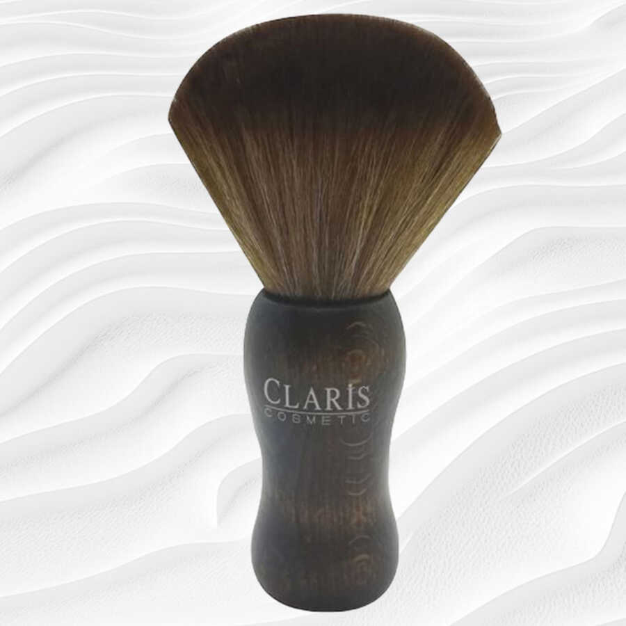 Claris C-20207 Neck Duster Brush with Soft Bristles Beauty Care Bag