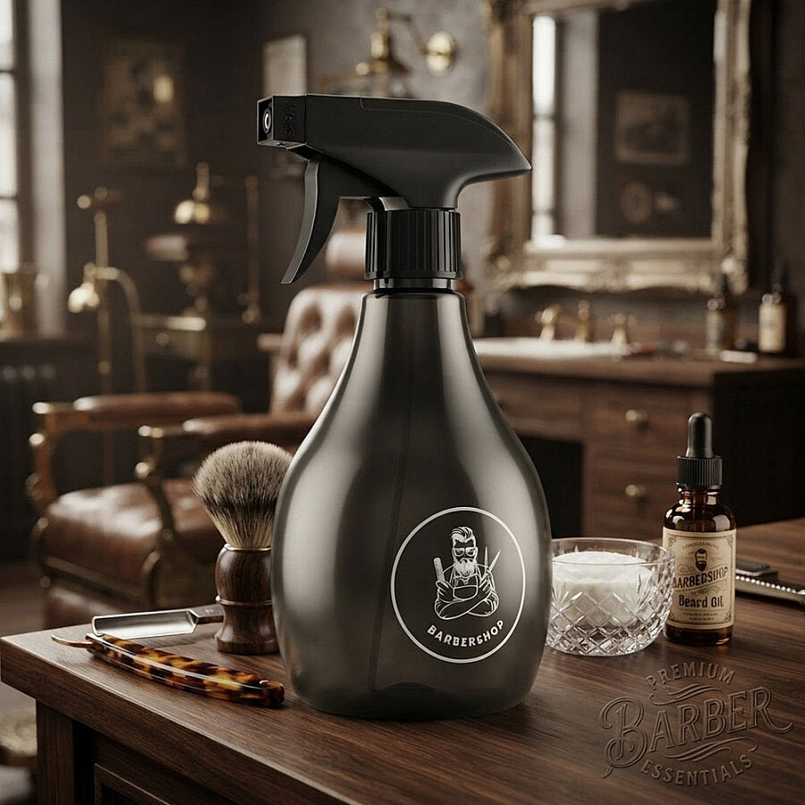 Claris Barber Shop Plastic Spray Bottle Fine Mist Sprayer Beauty Care Bag