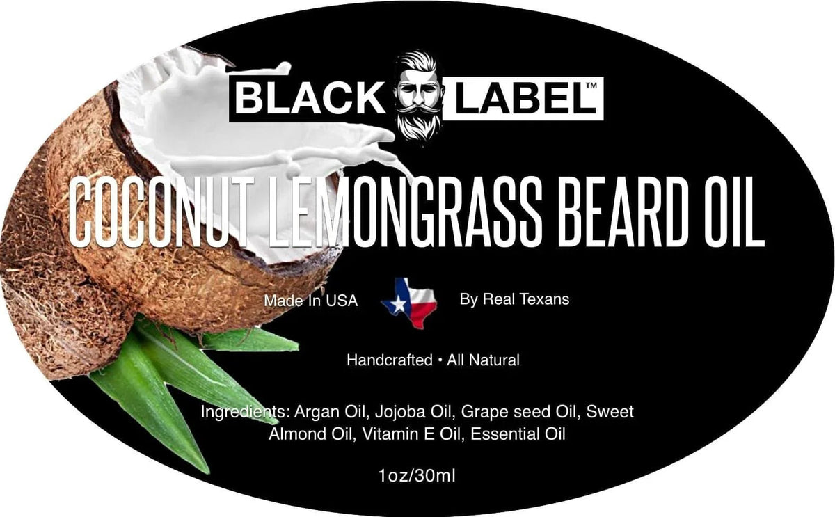 Coconut Lemongrass Beard Oil Blacklabel Beard Company