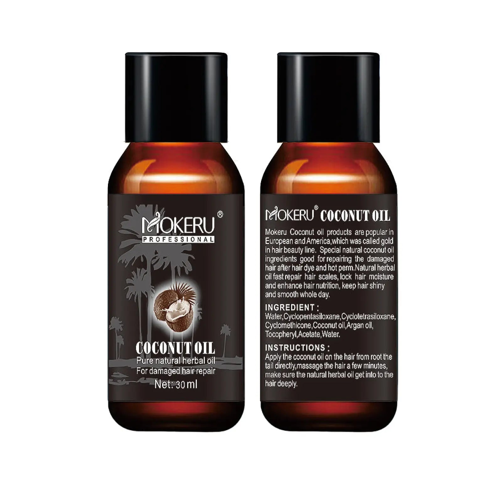 Coconut Oil Hair Repair Serum for Frizz and Damage 30ml ARBA Global