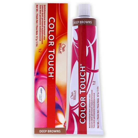 Wella Color Touch Demi-Permanent Hair Color 6/77 Dark Blonde Intense Brown VIP Extensions
