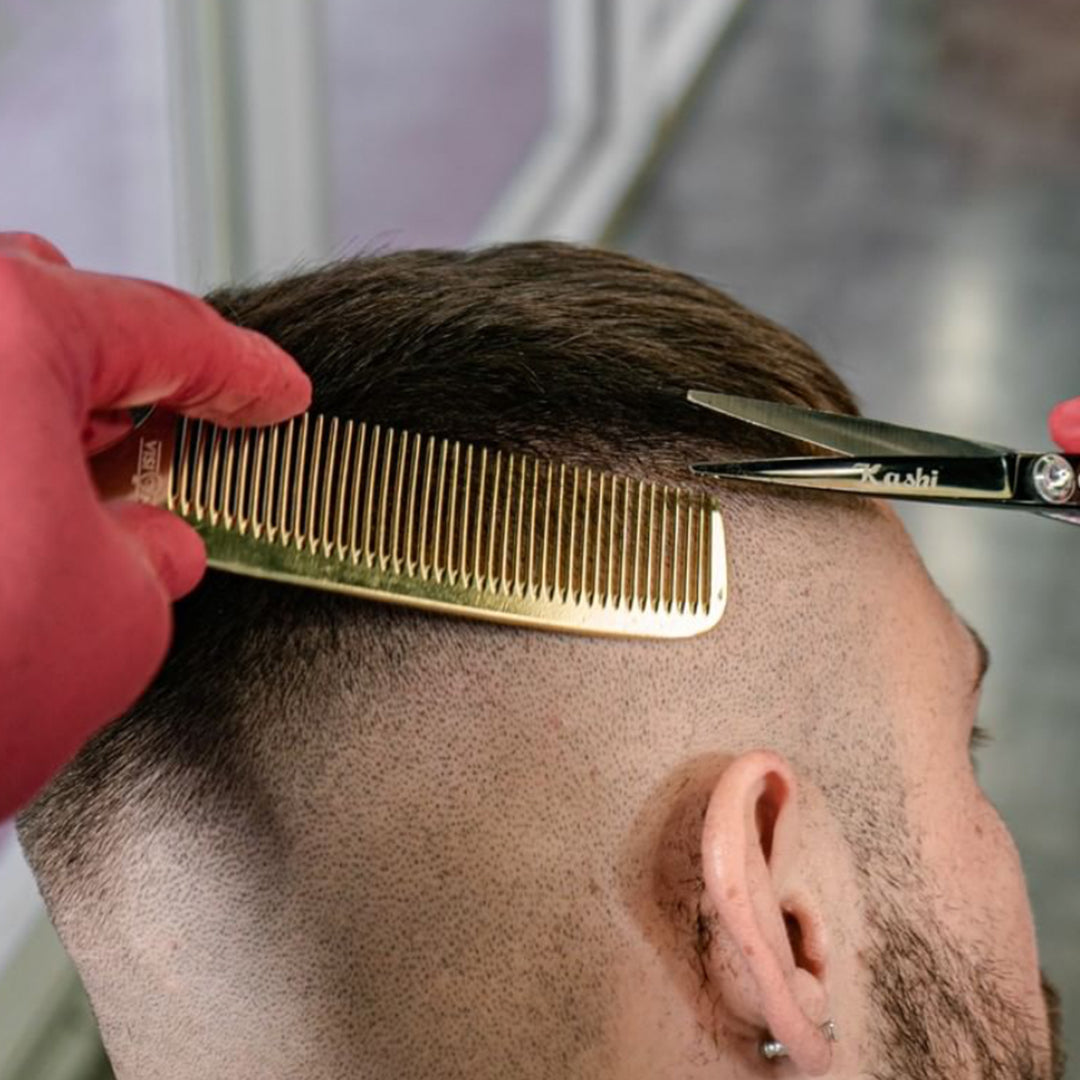 Gold Aluminum Fade & Clipper Over Comb Visionary Barbers