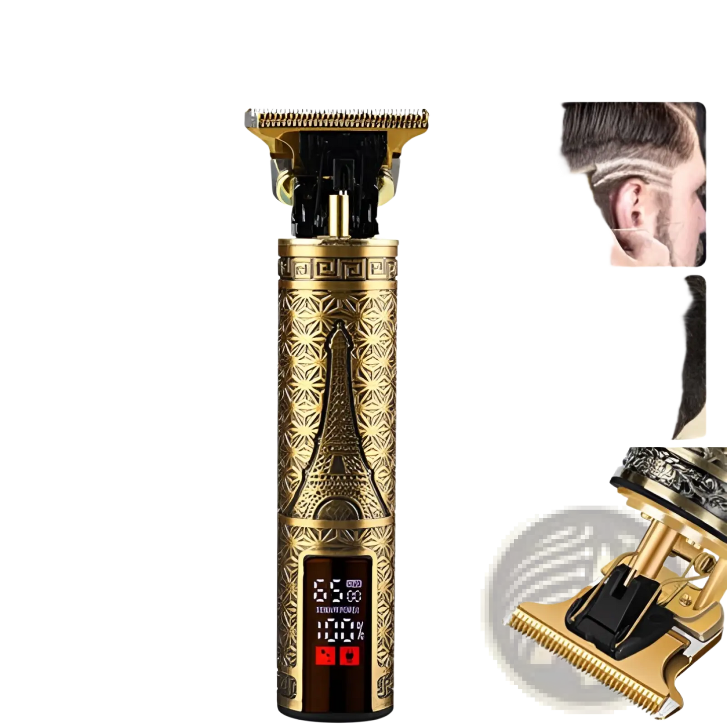 Cordless Hair Clippers Professional Gold Barber Trimmer ARBA Global