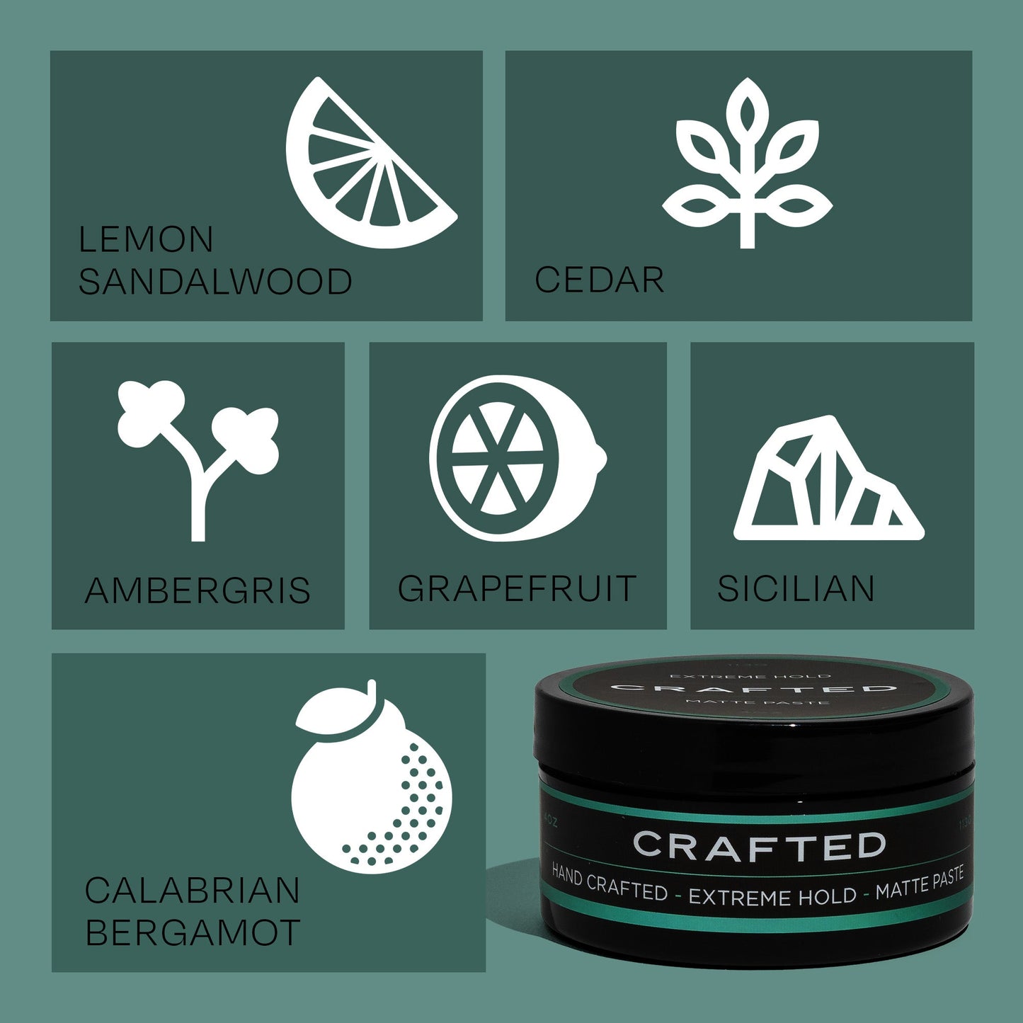 TheSalonGuy CRAFTED Extreme Hold Matte Hair Paste – Maximum Control with a Matte Finish – 4oz