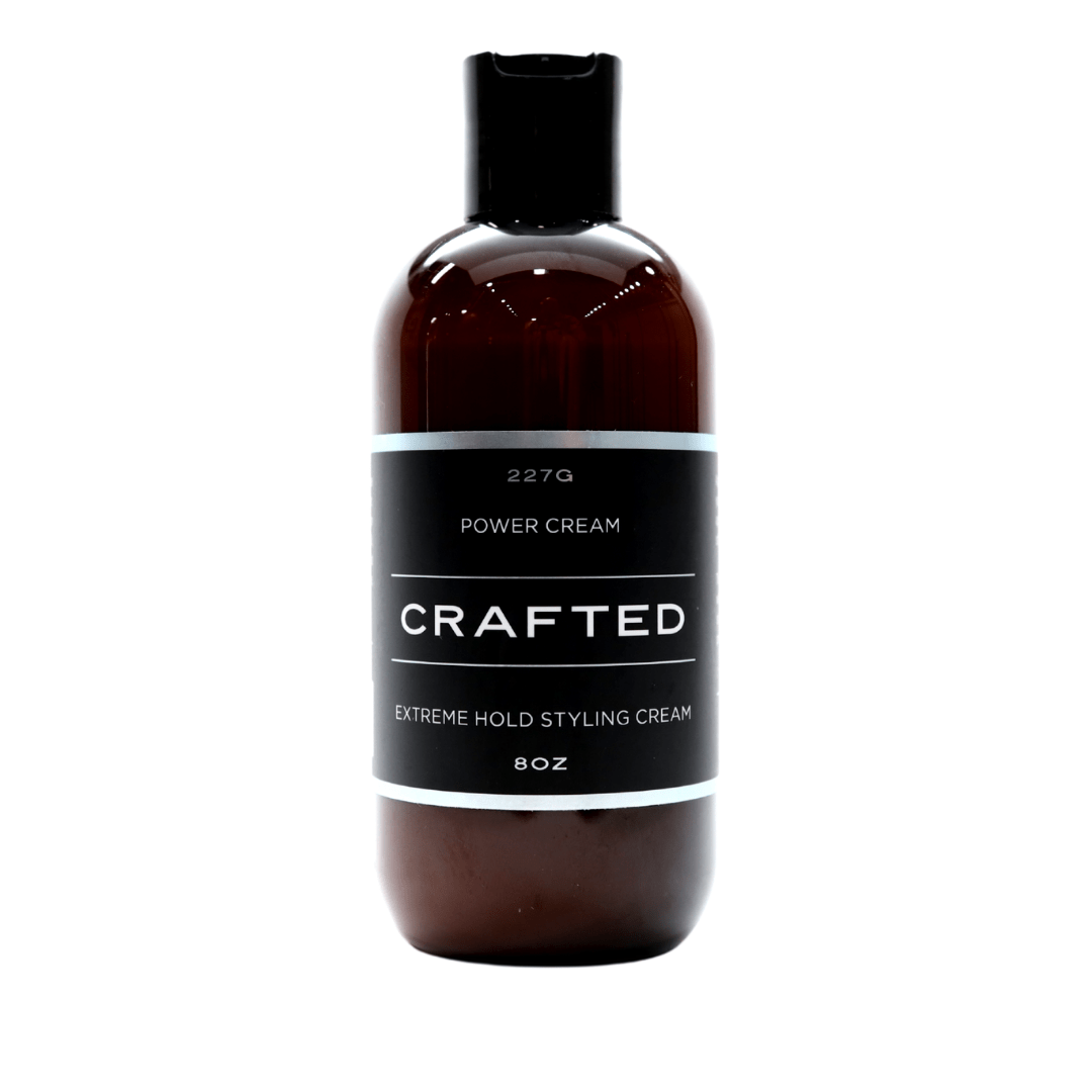 CRAFTED POWER CREAM Extreme Hold Styling Cream – Power, Control, Definition – 8oz