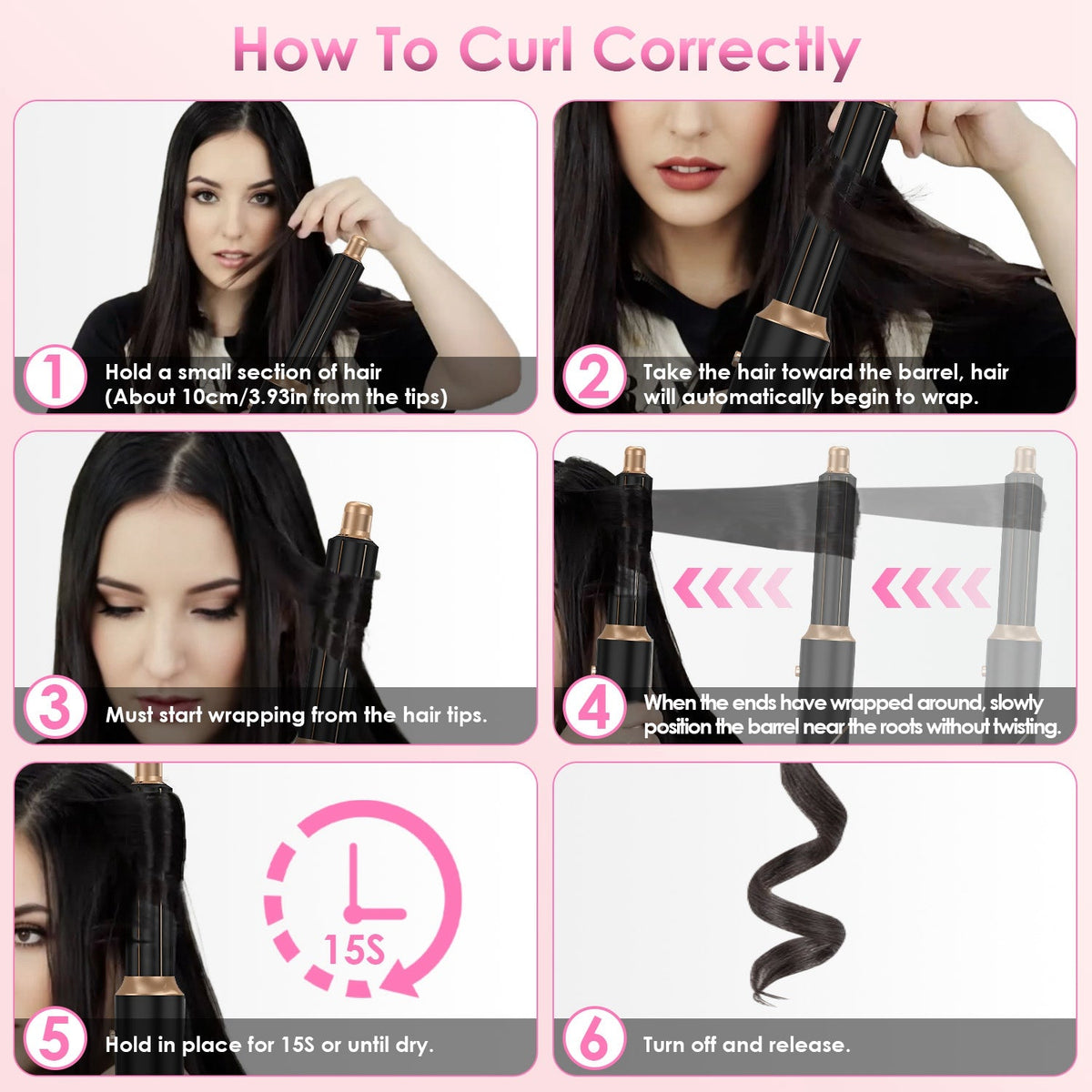 5-in-1 Hot Air Styler Brush Set Gamba Beauty