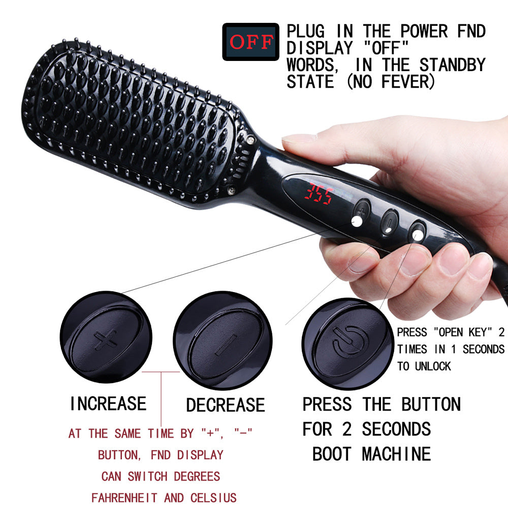 2-In-1 Ionic Hair Straightener Beard Comb Sell My Stuff