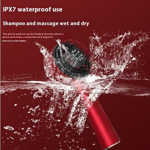 Electric Massage Comb Home Scalp Drain Comb Red Light Anti-slip Hair Care Multi-functional Massage Comb My Store