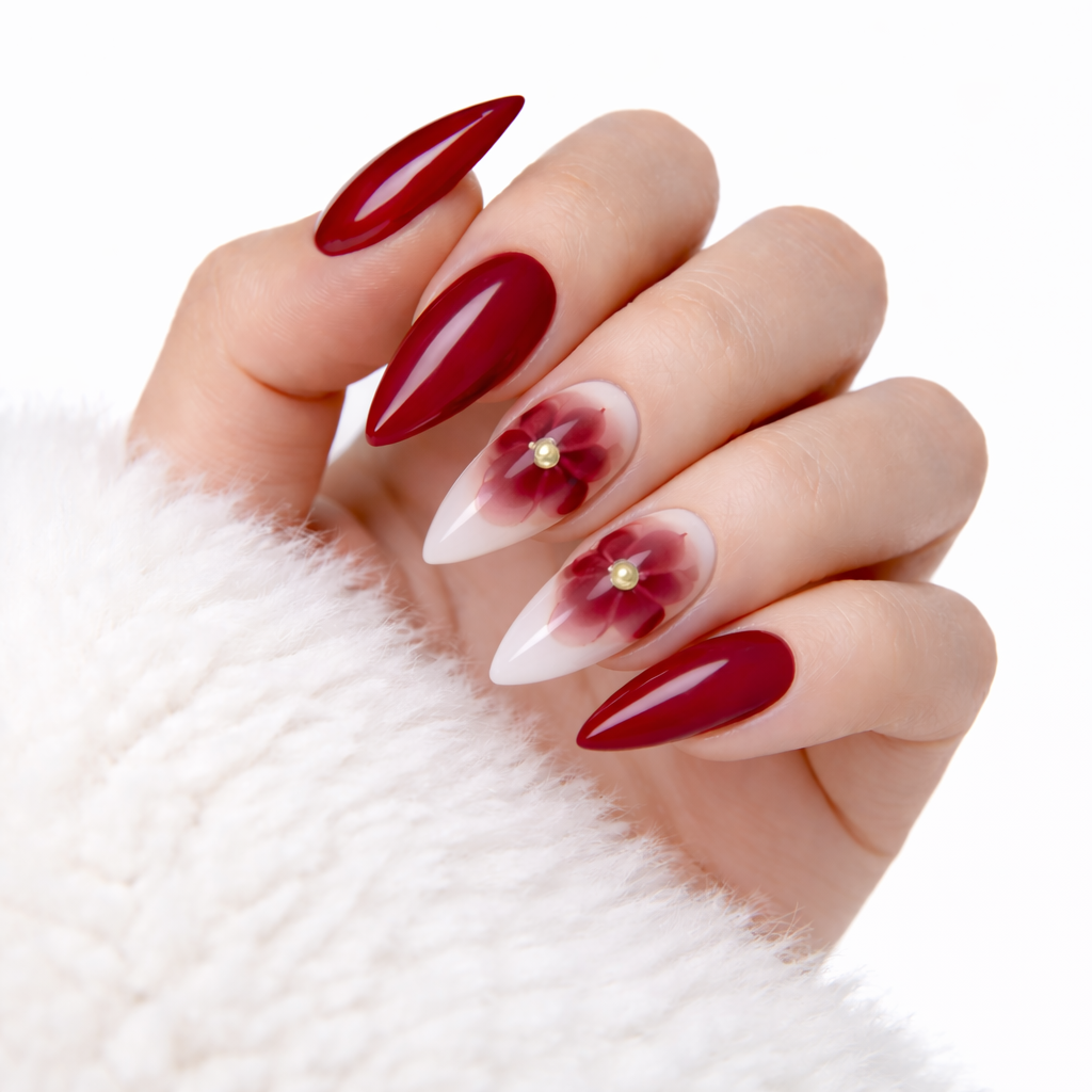 Salon-Style French Tip Press-On Nails - Coffin #031 VIAI BEAUTY