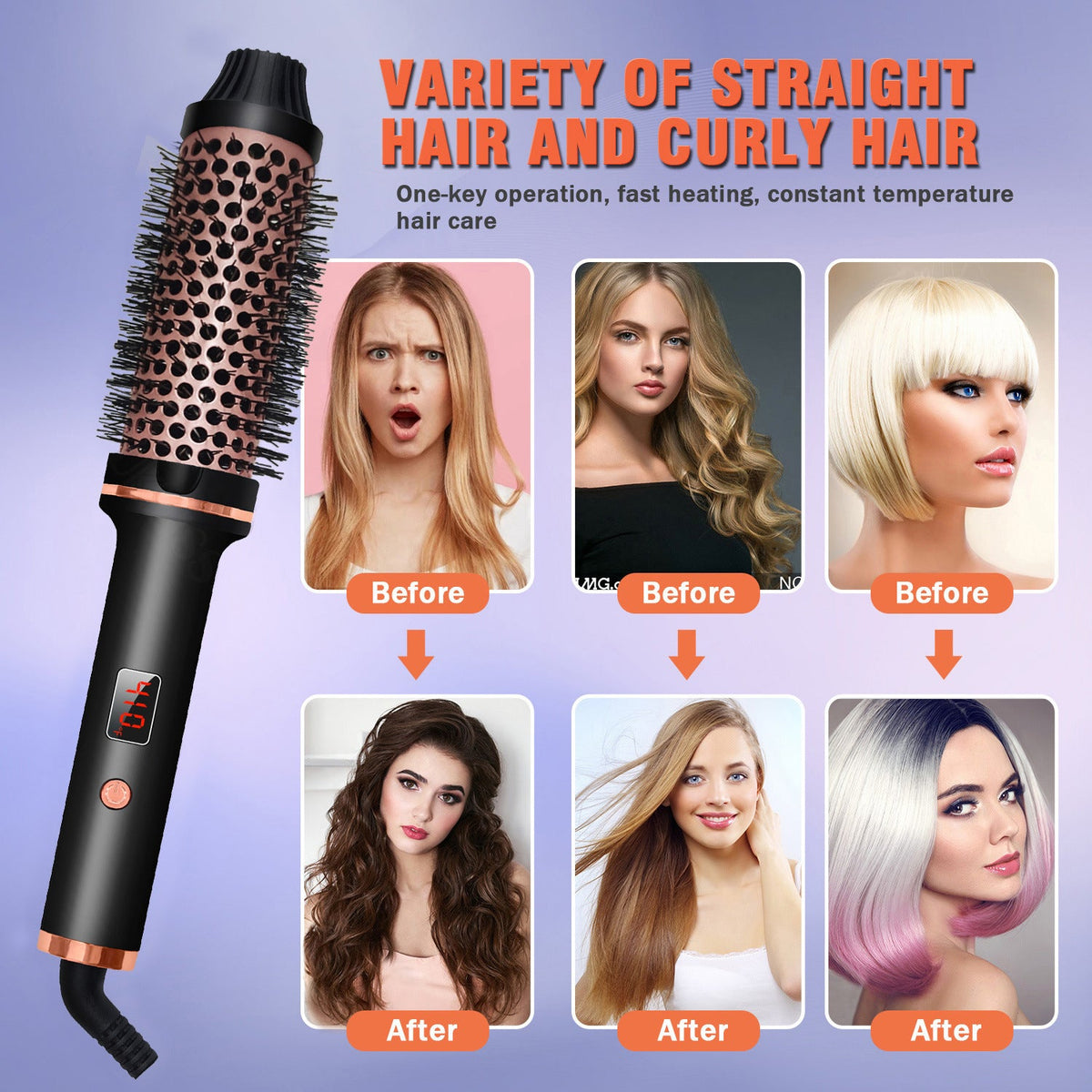 Hair Curler Straight Comb Multifunctional Household Portable Elyvora LLC