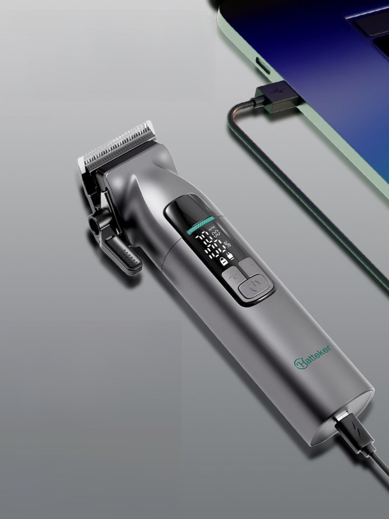 Cordless Hair Clipper with LED Display Unique Oils