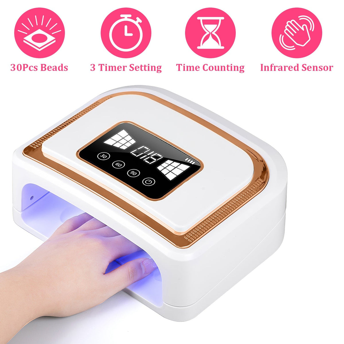 120W LED UV Nail Lamp Gamba Beauty