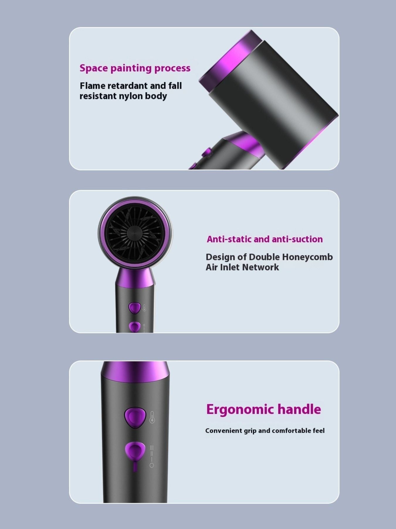 Constant Temperature Hair Dryer Unique Oils