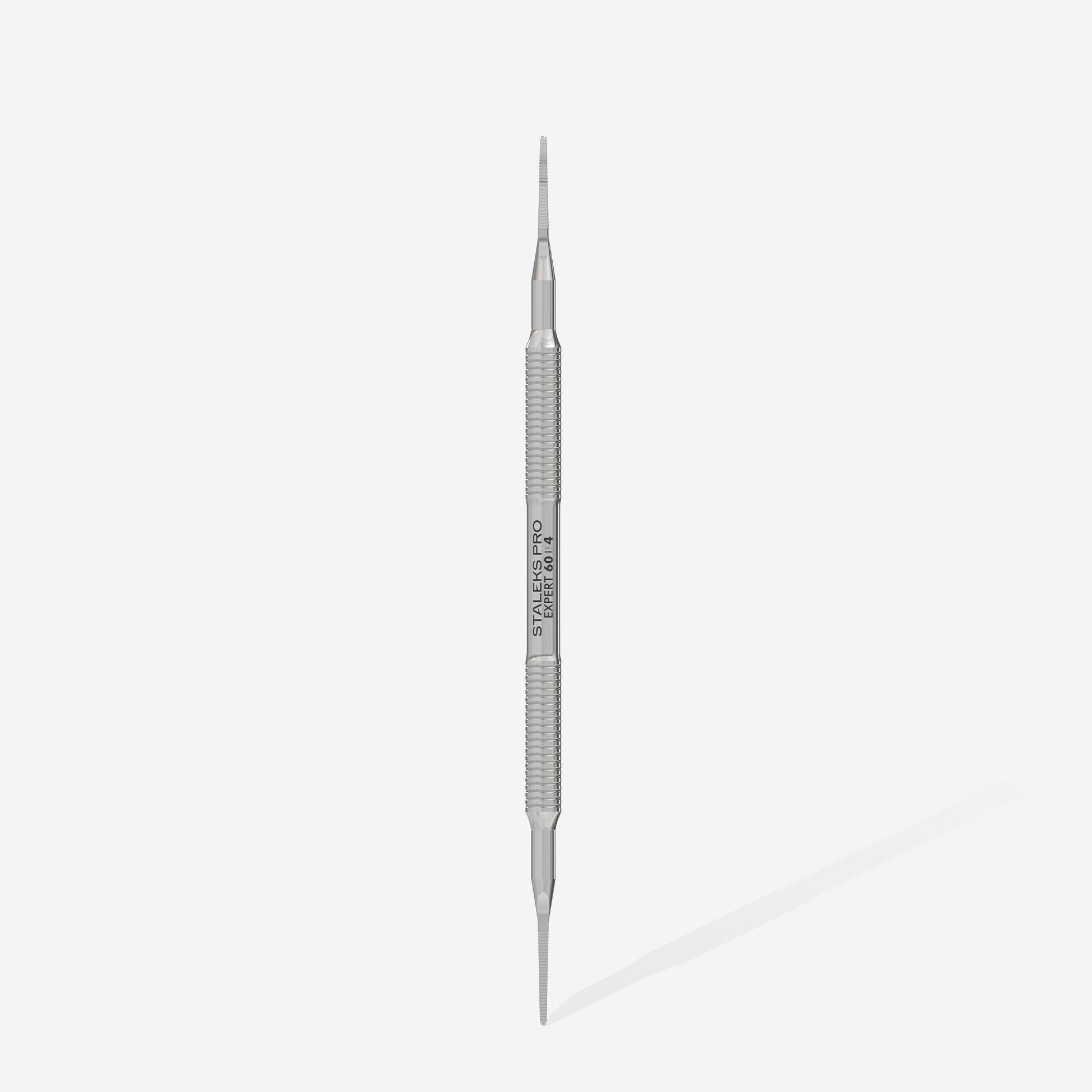 Pedicure toenail file EXPERT 60 TYPE 4 (straight narrow nail file and narrow file with a bent end) Lunali Nail Supply