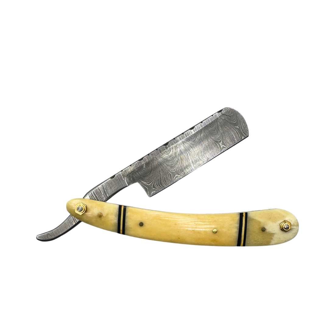 Damascus Steel Straight Razor Shave Essentials