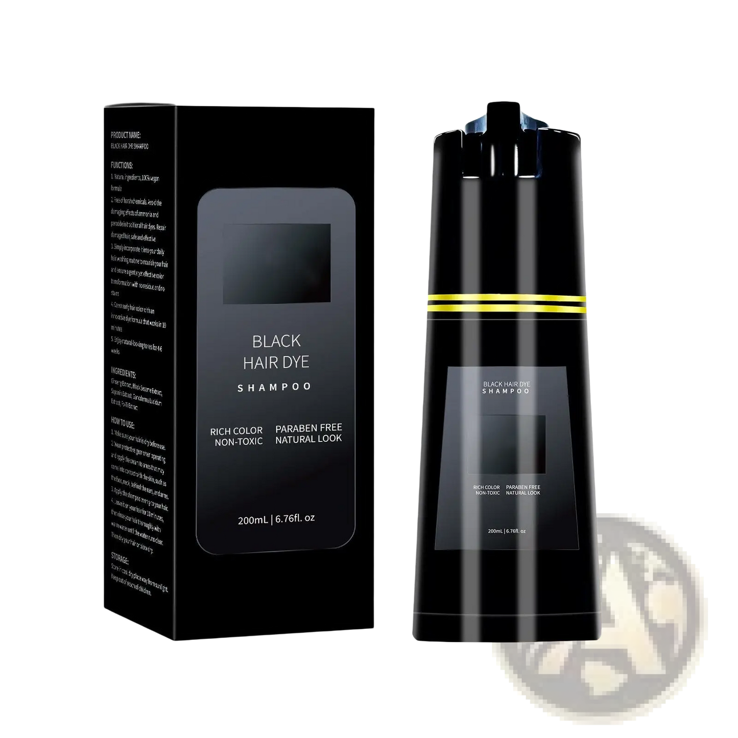 Dark Brown Hair Dye Shampoo 200ml Moisturizing Formula ARBA Global