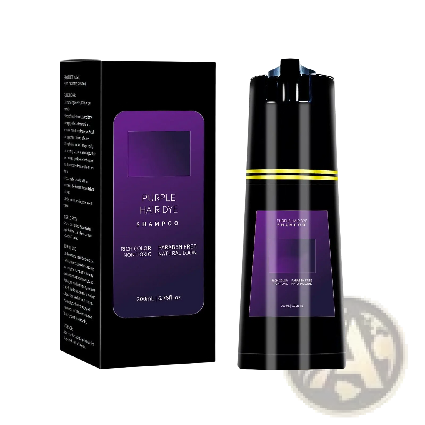 Dark Brown Hair Dye Shampoo 200ml Moisturizing Formula ARBA Global