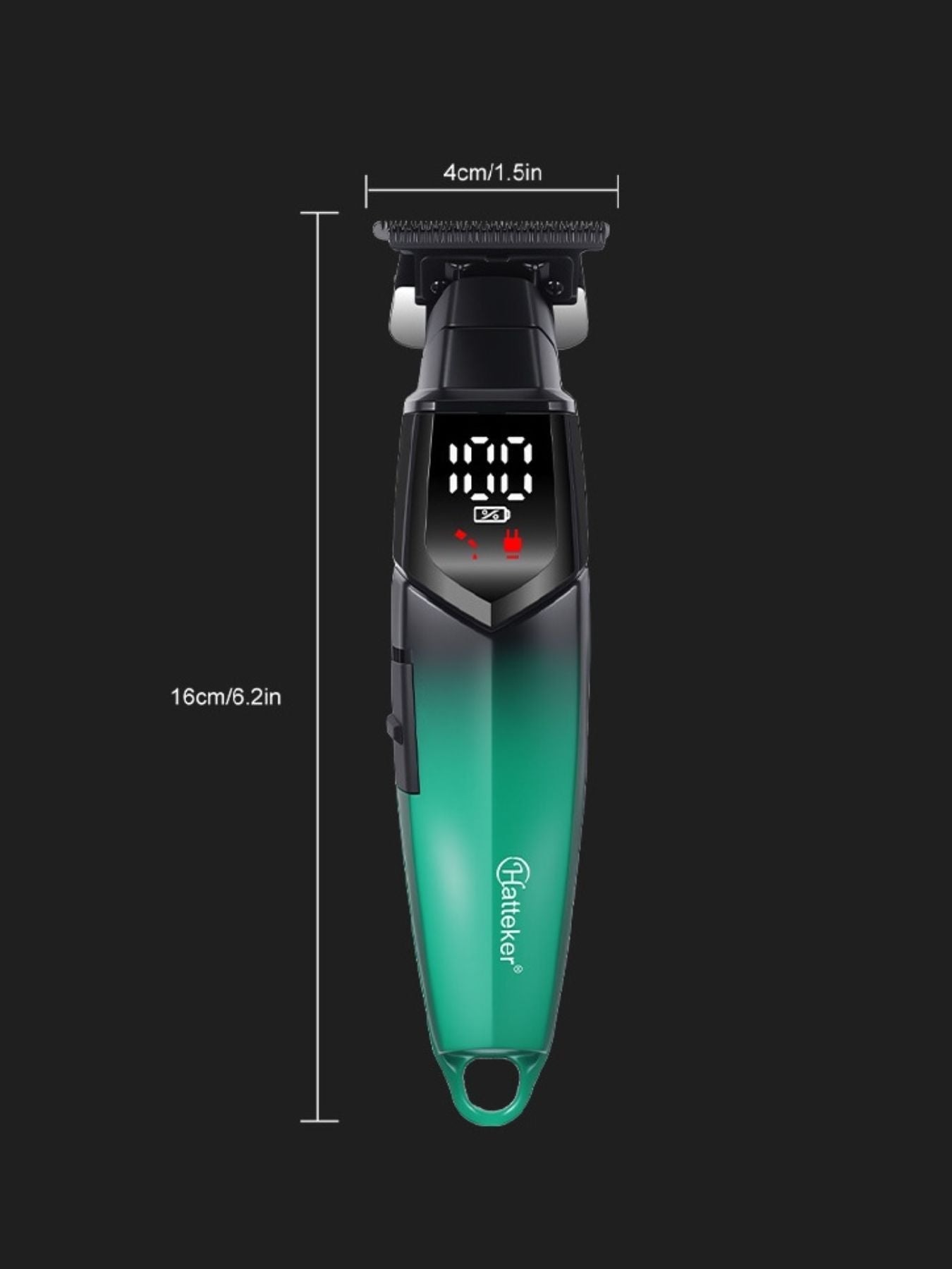 Cordless Hair Clipper with LED Display Unique Oils
