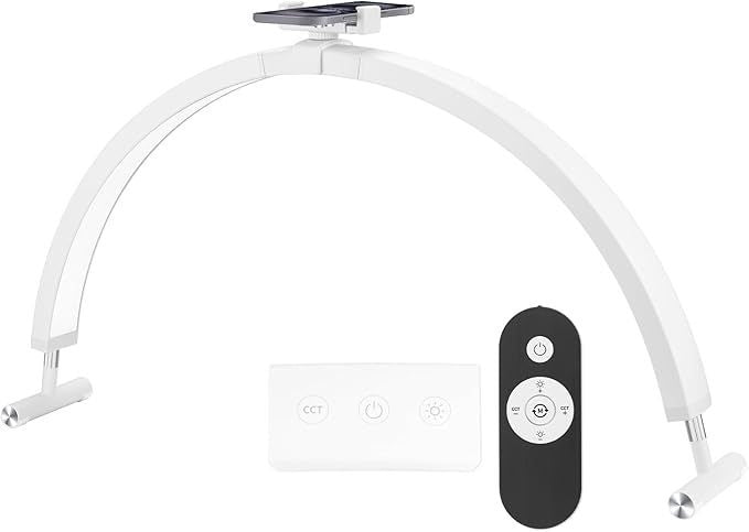 Nail Beauty Desktop Lamp Three-color Temperature Touch Control Half Moon U-shaped Fill Light The Make-up Corner