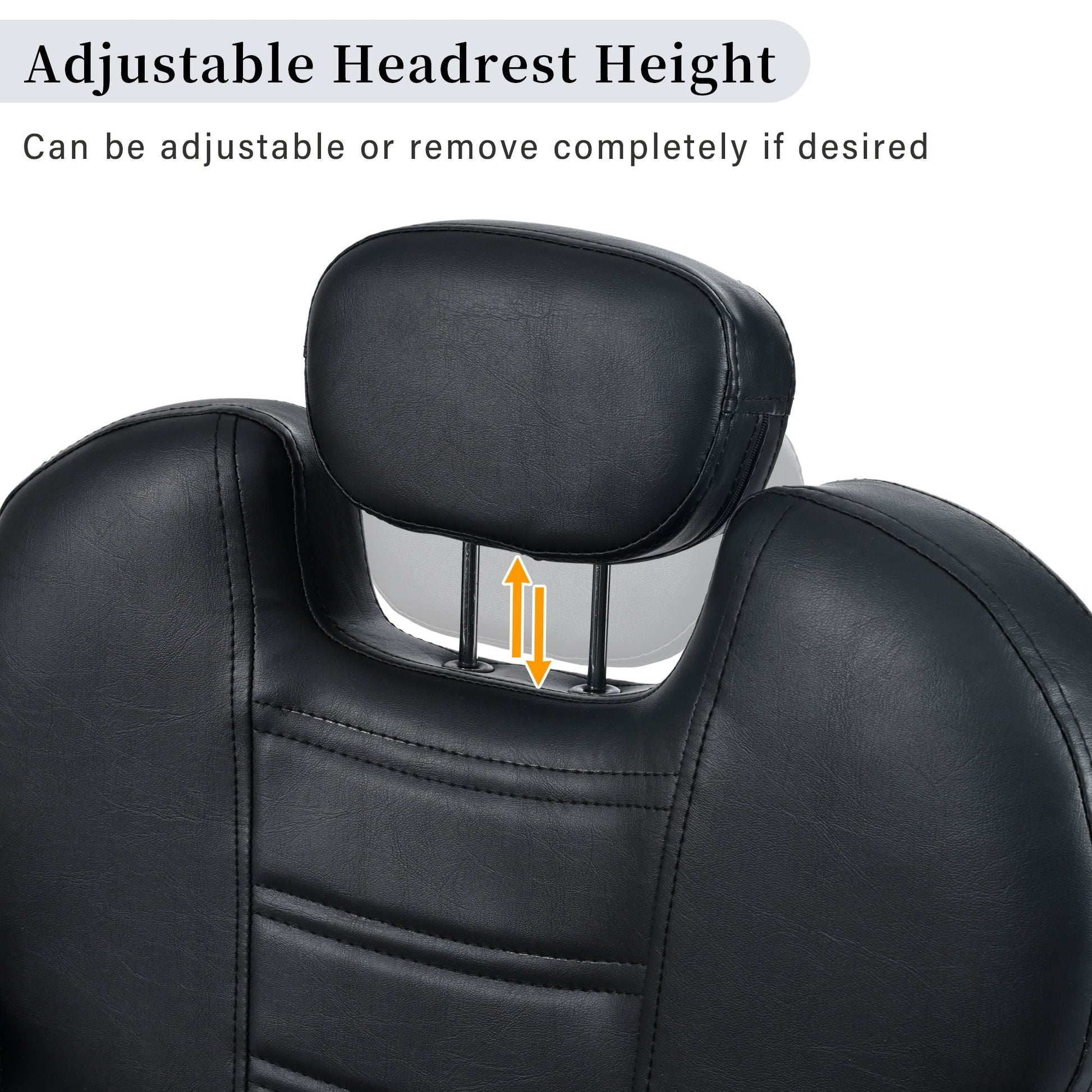 Classic Reclining Barber Chair Salon Chair For Hair Stylist With Heavy Duty Hydraulic Pump, 360° Rotation, Tattoo Chair Shampoo Beauty Salon Equipment, Max Load Weight 330 Lbs HouseOfZazla