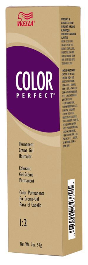 Wella Color Perfect Permanent Creme Gel Hair Color 6N Dark Blonde 2 oz VIP Extensions