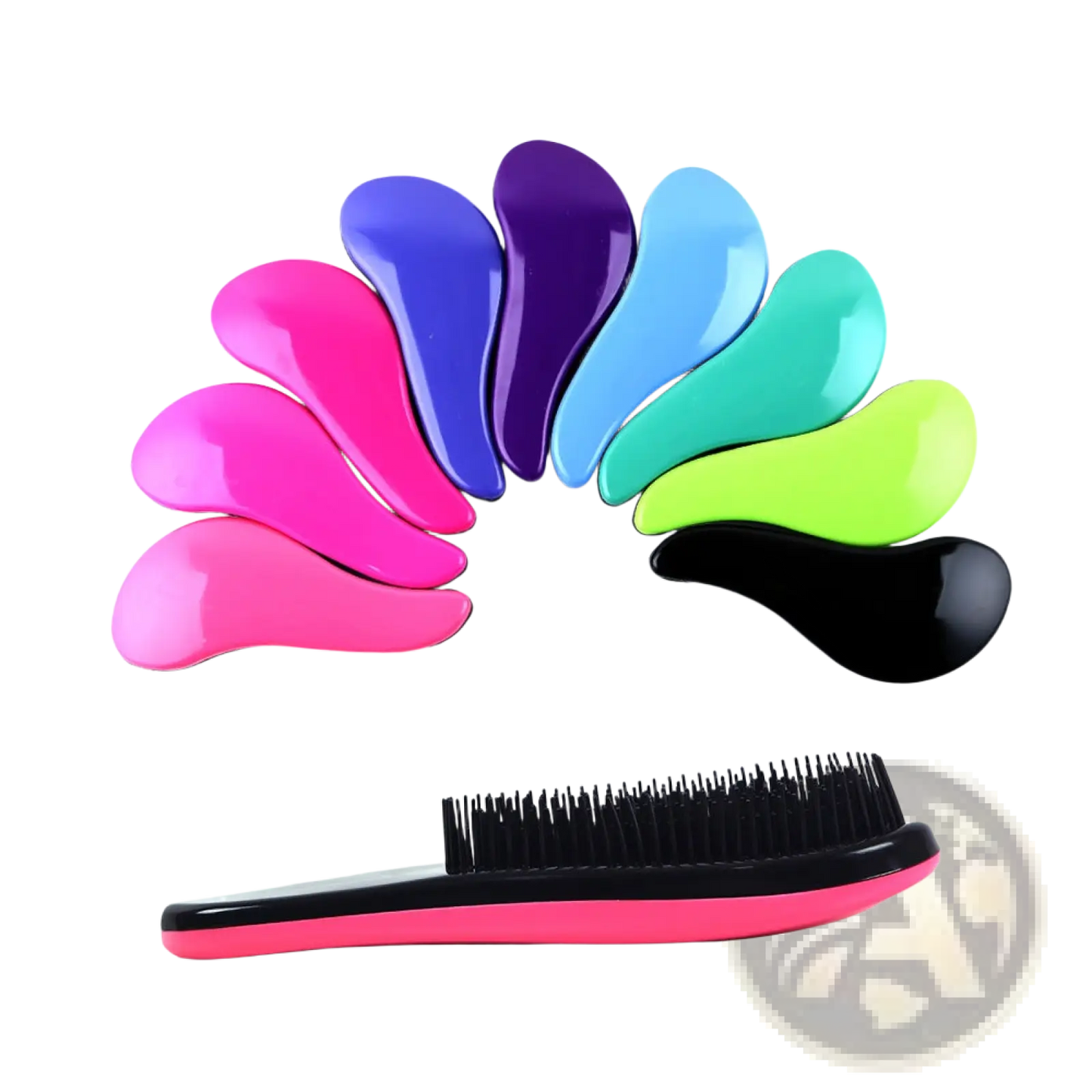 Detangling Hair Brush Set 3 Piece Glossy Styling Comb ARBA Global