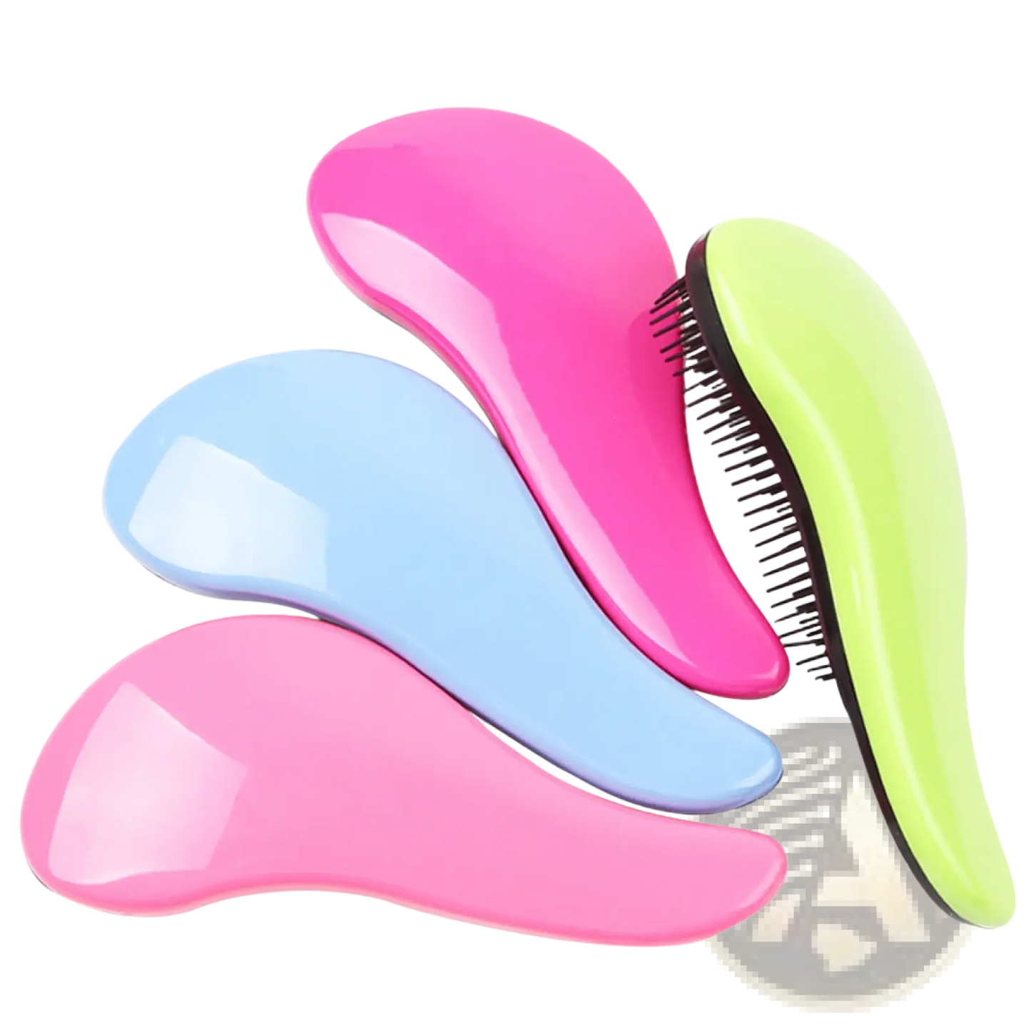 Detangling Hair Brush Set 3 Piece Glossy Styling Comb ARBA Global