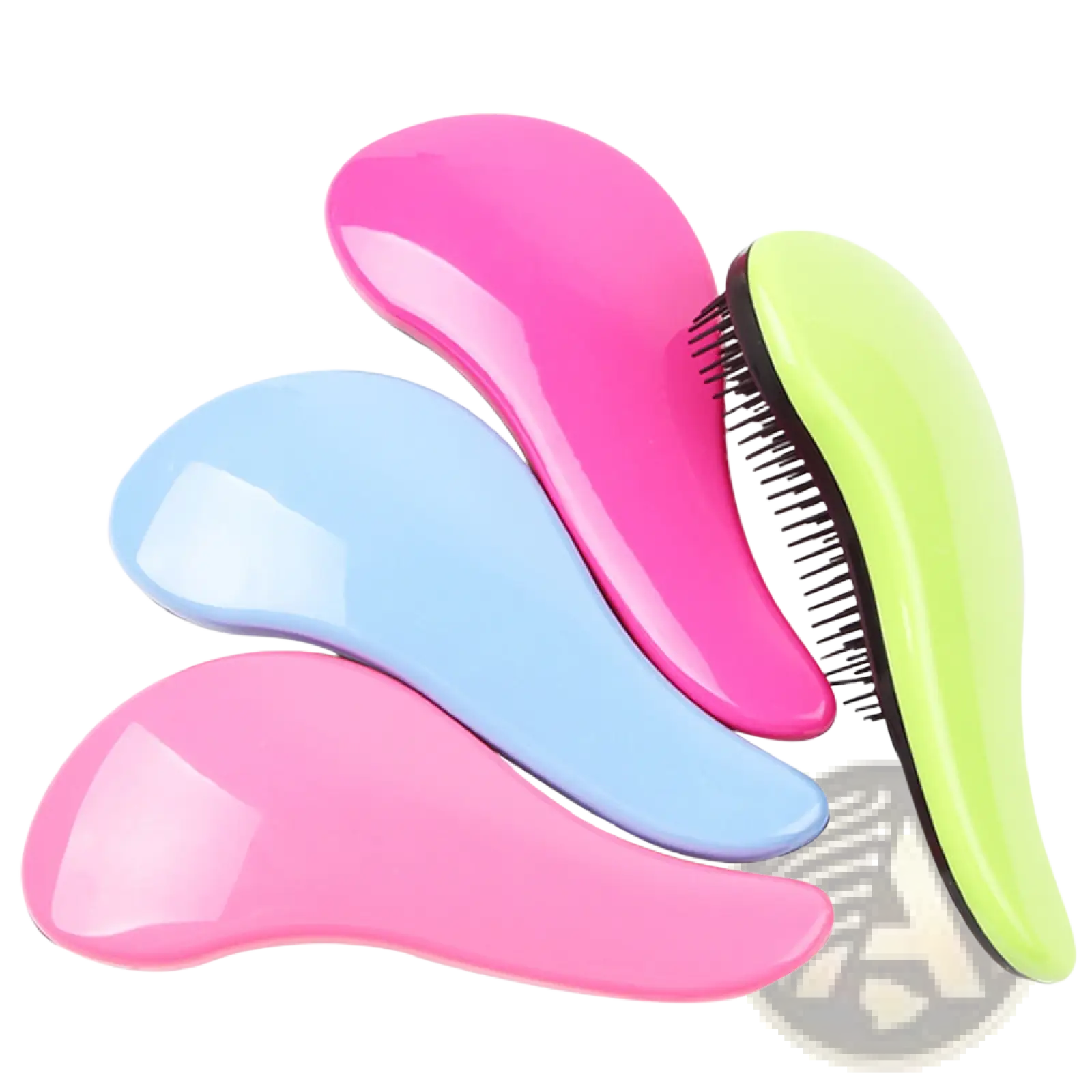 Detangling Hair Brush Set 3 Piece Glossy Styling Comb ARBA Global